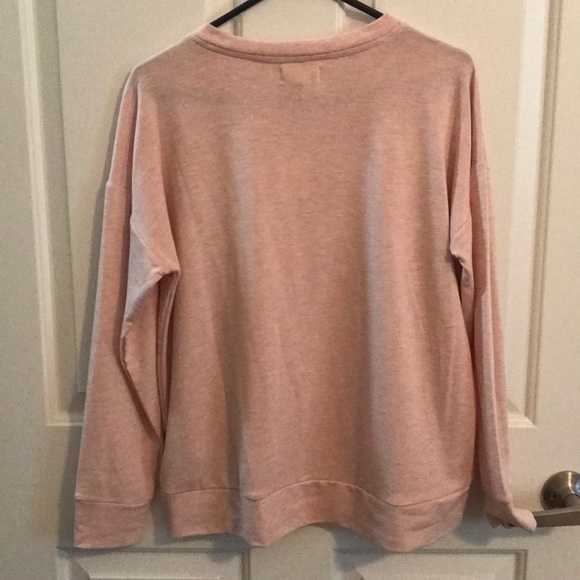 4 for $20 “Fabulous” Light Pink Sweatshirt NWT - Picture 2 of 2